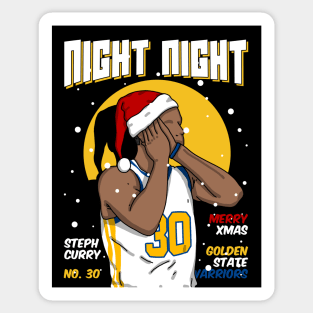 Steph Curry Christmas Night Sticker